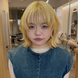 ミディアム カラー noa/ 渋谷のヘアスタイル