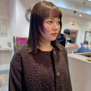 ミディアム カラー gotoday shaire salon 神戸三宮所属・ショート/パーマ/ MIOのヘアスタイル