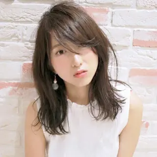 セミロング 新宿 木下拓哉のヘアスタイル