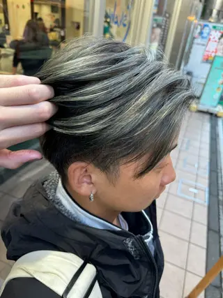 ショート カラー ヘアアレンジ メンズ 目黒 碧人のヘアスタイル