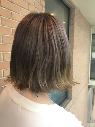 ミディアム カラー パーマ ヘアアレンジ メンズ キッズ ネイル マツエク・マツパ サロンドミルク 原宿のヘアスタイル