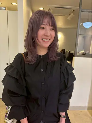 カラー miku/天神 艶カラーのヘアスタイル