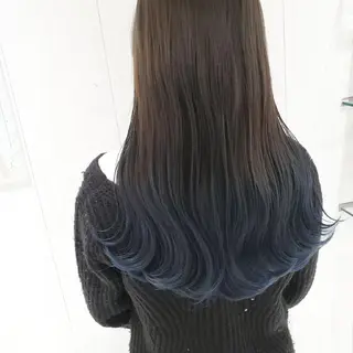 ロング カラー レイヤーカット/ ウルフカット/大橋 のヘアスタイル
