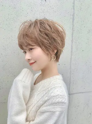 ショート カラー ヘアアレンジ ❣️韓国レイヤー ❣️渡部晃輝のヘアスタイル