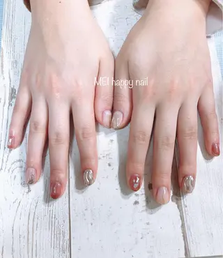 ネイル 北浦和 自爪育成ケアのネイルデザイン