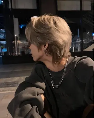 ミディアム パーマ ヘアアレンジ メンズ SALOWIN藤沢店所属・艶カラー の達人のヘアスタイル