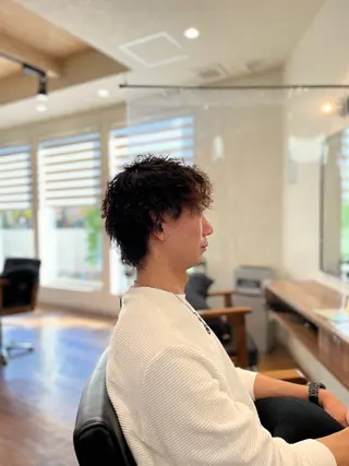 パーマ メンズ 美容室しょうへいの店四郎丸店所属・佐藤 剛のヘアスタイル