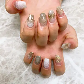 ネイル ⭐︎休業中の練習⭐︎ JNA認定講師髙橋のネイルデザイン