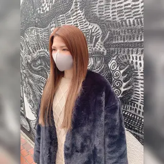 ロング カラー パーマ ヘアアレンジ haco+所属・🌈派手髪エクステ ブレイズ🌈ひろとのヘアスタイル