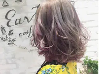 ミディアム カラー 美髪ヘア 藤田友輝のヘアスタイル