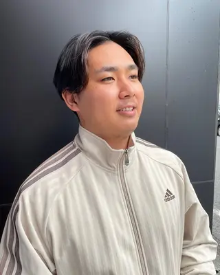 パーマ メンズ スパイキーパーマ 柏NO1 藤本葉のヘアスタイル