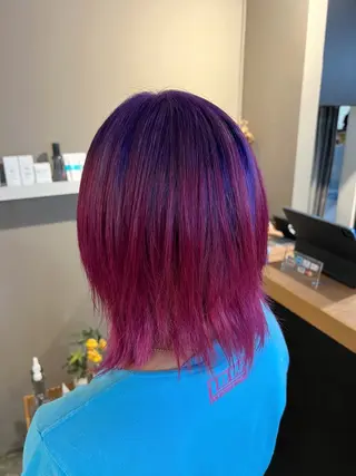 ミディアム カラー daiki 原宿のヘアスタイル