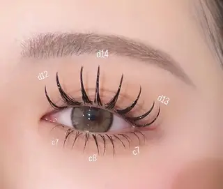 マツエク・マツパ foi by eyeartistsのマツエク・マツパデザイン