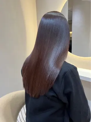 ロング ❤️ブリーチなし💚 ダブルカラー平野実花のヘアスタイル