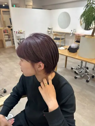 ショート カラー 梅田/柔らかカラー/ オオハシ リナコのヘアスタイル