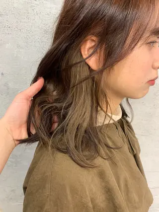 ミディアム カラー …a所属・…a みおのヘアスタイル