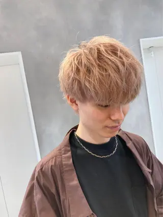 ショート カラー ブロンド×ハイトーン ／遠藤将太のヘアスタイル