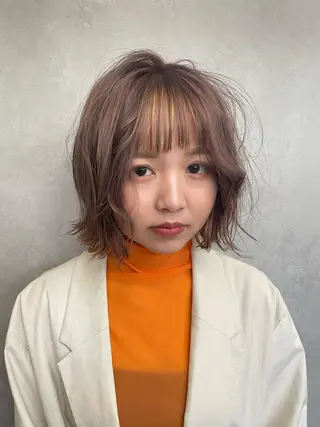 ミディアム Haru/THREE …by velvetのヘアスタイル