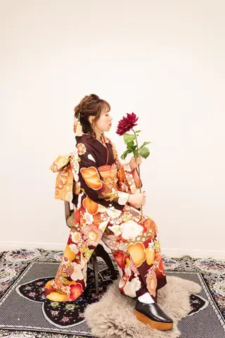 ヘアアレンジ 野咲き 美容室のマツエク・マツパデザイン