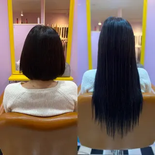 ミディアム チビ編み込みエクステ どぅ〜す/YUIのヘアスタイル