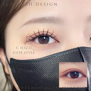 マツエク・マツパ MicoNoa所属・MicoNoa Asamiのマツエク・マツパデザイン