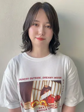 ミディアム カラー 透明感カラー🫧🌈 似合わせカット✂︎のヘアスタイル