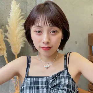 ショート カラー レイヤー/ブリーチ /暖色/ゆきなのヘアスタイル