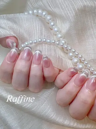ネイル RAFFINE 月🦋🩵のネイルデザイン