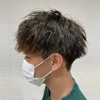 ショート パーマ メンズ 【メンズ縮毛矯正】 田中秀斗のヘアスタイル