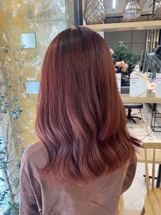 ミディアム Misaki ║ツヤカラーのヘアスタイル