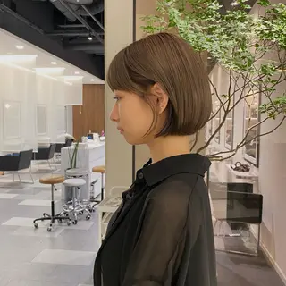 ショート カラー 巻ける縮毛矯正/艶 カラーchika🩵のヘアスタイル