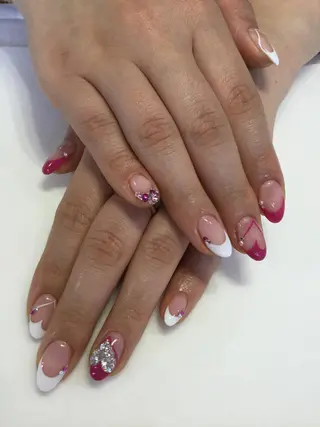 ネイル 💎🐰 saki. m 🐰💎のネイルデザイン