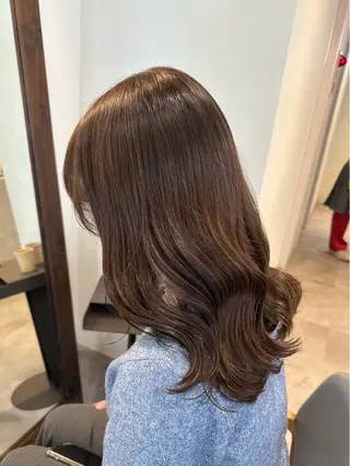 セミロング カラー ayaka♡ 柔らかカラーのヘアスタイル
