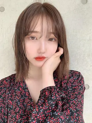 カラー 透明感スタイル 💖ブリーチなしのヘアスタイル