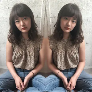 ミディアム あらき ちさとのヘアスタイル