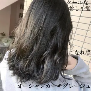 セミロング カラー 透明感カラー🤍 Kaitoのヘアスタイル