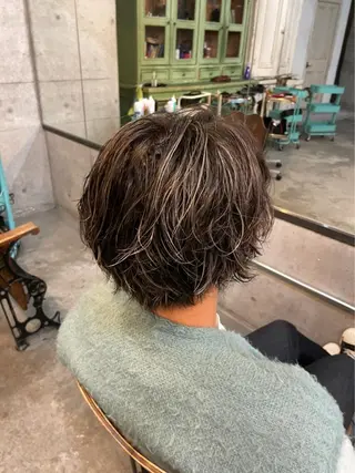 ショート カラー メンズ kimika🥑 メンズ/髪質改善のヘアスタイル