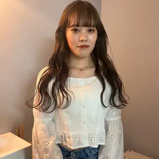 ロング 舟橋耀/ブリーチカラ ー/レイヤーカットのヘアスタイル