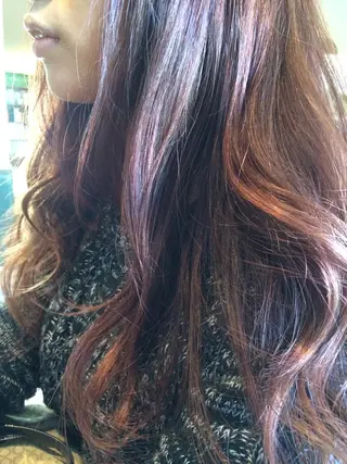 ミディアム セミロング ロング カラー 今泉 直裕のヘアスタイル