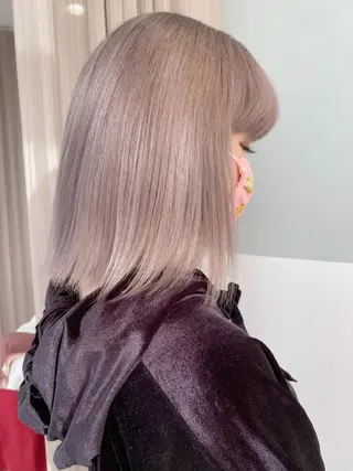 セミロング カラー 艶髪/モテヘア🎀 MIHOのヘアスタイル