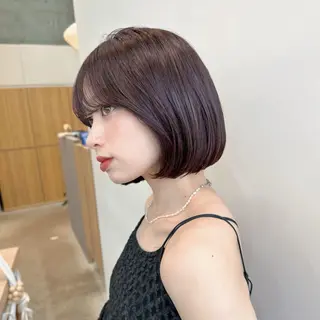 ミディアム 🧸🫧暖色/ボブ/ 橋本美柚🫧🧸のヘアスタイル