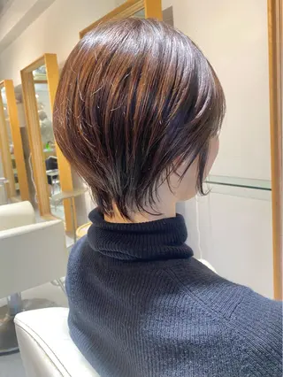 ショート カラー 安永 涼のヘアスタイル