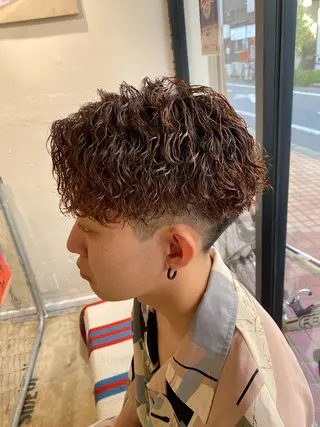 パーマ メンズ 🌴パーマオタク🌴 長谷川　諒佑🌈のヘアスタイル