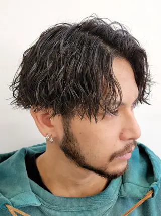 パーマ メンズ fifth men's原宿所属・fifth/原宿/ シャドウパーマ/カズのヘアスタイル