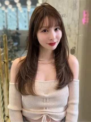 セミロング 韓国トレンド💓‪ 阿部あんじゅのヘアスタイル