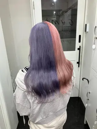 ミディアム カラー 🥣ミコト/ウルフ ハイトーン特化🥣のヘアスタイル