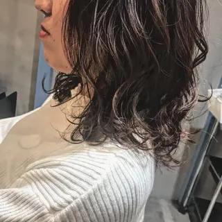 ミディアム 所渉/韓国レイヤー /ウルフカットのヘアスタイル