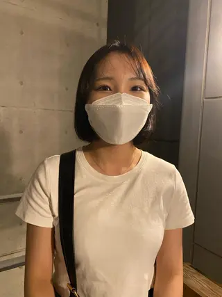 ショート yumeka🩶ボブ 暖色/透け感カラーのヘアスタイル