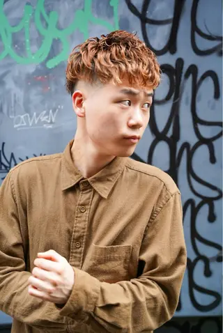 ショート パーマ メンズ The Gollum cut＆shave所属・垢抜け・メンズパーマ 津山祐紀のヘアスタイル