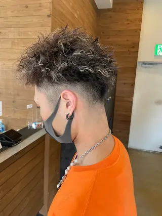 ショート パーマ メンズ メンズカット/パーマ 特化motooのヘアスタイル